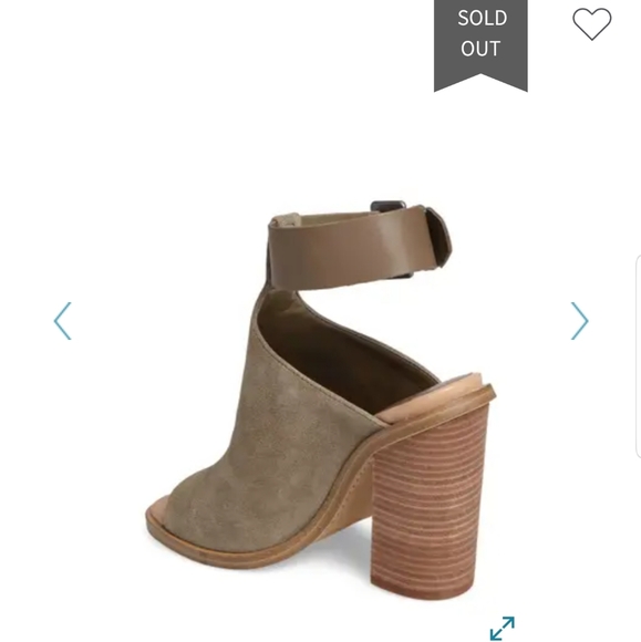 ⬇️ Marc Fisher Vashi Sandals medium green suede - Picture 3 of 16